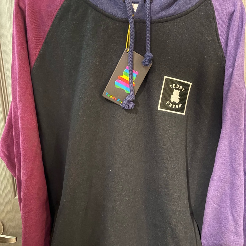 Teddy Fresh Navy and Black Hoodie